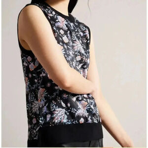 NWT Ted Baker Ellein Spiced Up Sleeveless Floral Top